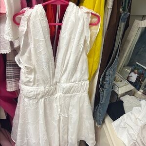 Lulu's White Floral Dress